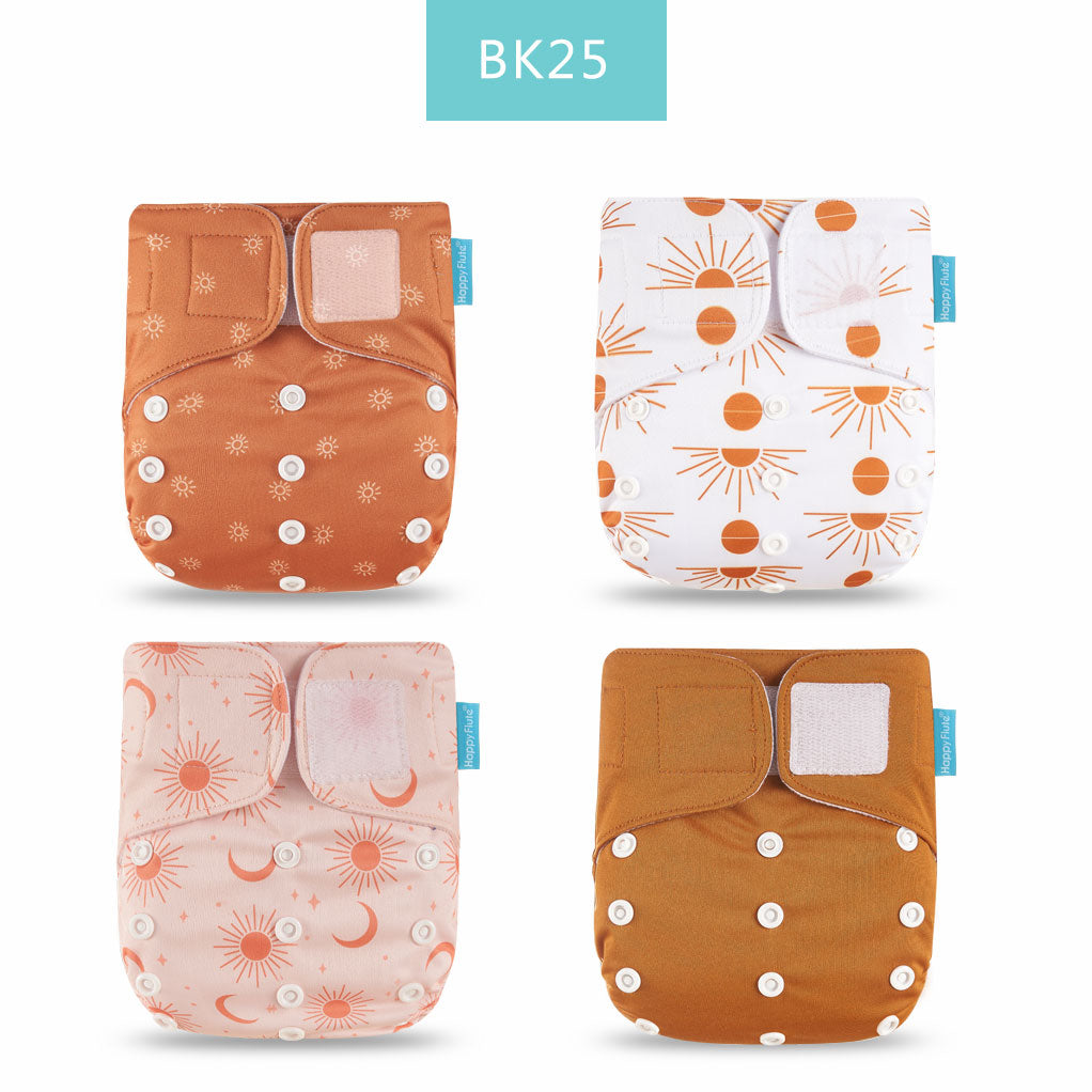 Baby Nappy 4Pcs/Set Diaper Cover Waterproof&Reusable Cloth Diaper