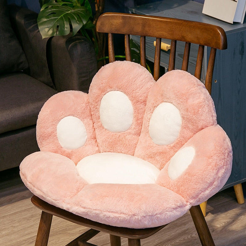 Kawaii Cat Paw Seat Cushion Squishy Giant Stuffed Plush Soft Sofa Indoor Home Chair Decor Pillow Cute Birthday Gift For Girls