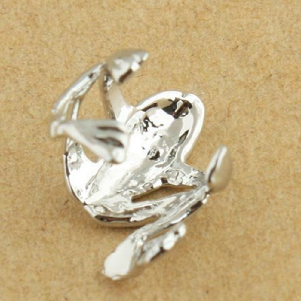 2021 Fashion Frog Ear Cuffs Siliver Ear Cuff Clip Earrings For Women Earcuff No Piercing Fake Cartilage Earrings 1 PC Fashion