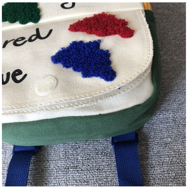 Fashion new children's bags boys and girls toddlers flip school bags kindergarten backpacks