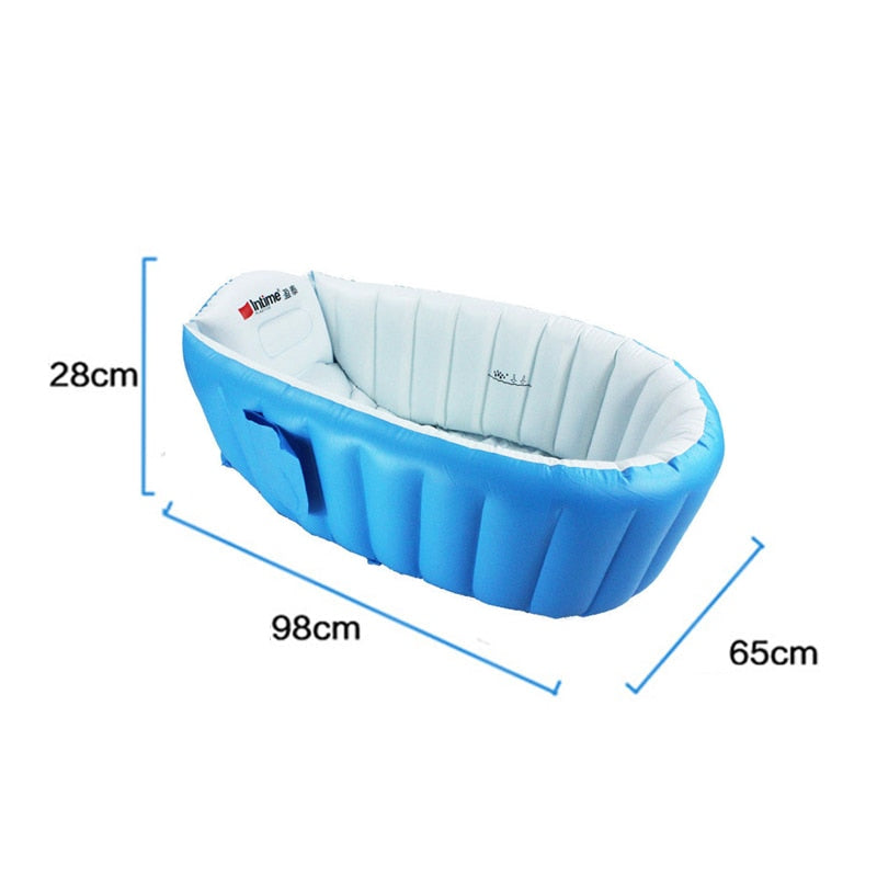 Baby Inflatable Bath Tub PVC Tubs Shower Set Portable Children 's Household Small Supplies Newborn Products