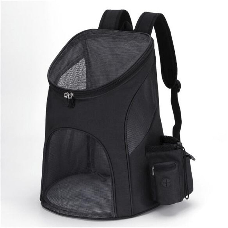 Foldable Pet Carrier Backpack Dog Cat Outdoor Travel Carrier Packbag Portable Zipper Mesh Pet Backpack Pet Out Bag Cat Backpack
