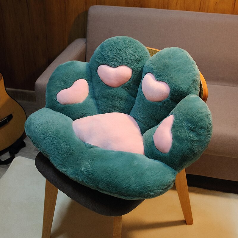 Kawaii Cat Paw Seat Cushion Squishy Giant Stuffed Plush Soft Sofa Indoor Home Chair Decor Pillow Cute Birthday Gift For Girls