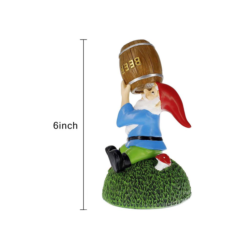 Funny Resin Garden Gnome Statue Hand-painted Naughty Dwarfs Figurines Home Lovely Crafts Garden Decoration For Birthday Gifts