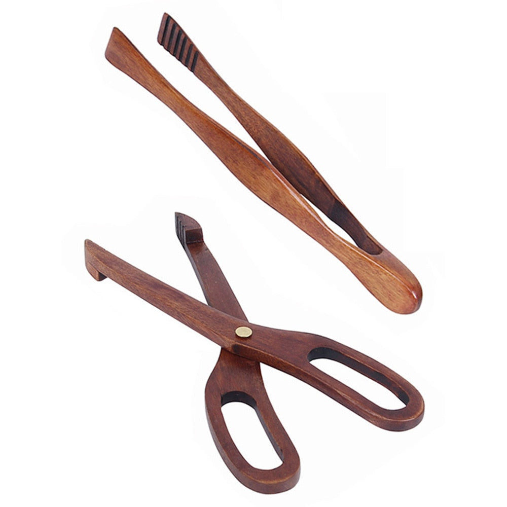 1-7pcs/set Teak natural wood tableware spoons