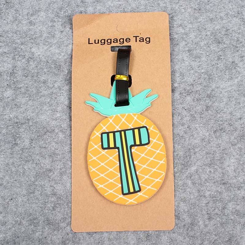 Pineapple Travel Accessories Creative Luggage Tag Silica Gel Suitcase ID Tags