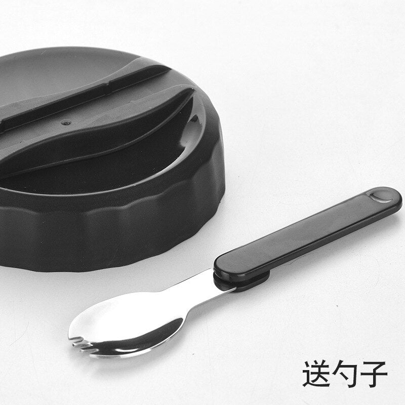 New Pinkah 1.6L Large Capacity 3-Layer Vacuum Insulated Bento Box Household Food Insulation Tank 304 Stainless Steel Lunch Box