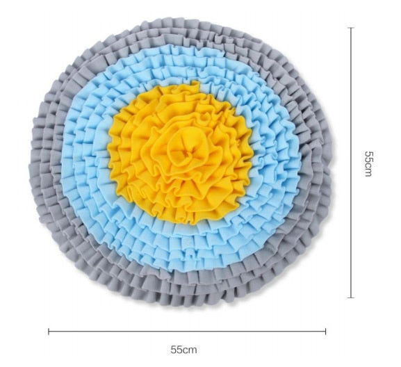 Dog Sniffing Training Mat Round Washable Blanket Pet Stress Training Relieving Nosework Mat Dog Product Supplies
