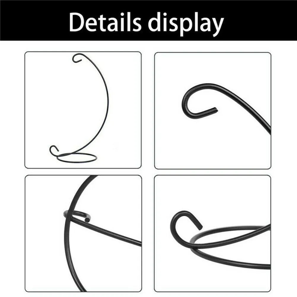 5/10pcs Iron Stand Christmas Hanging Bauble Holder Stand Hanger Tree Plant Light Xmas Gift Iron Holder Flower Basket
