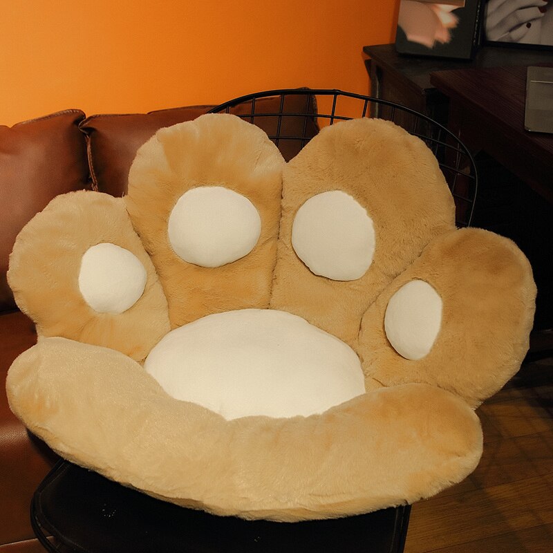 Kawaii Cat Paw Seat Cushion Squishy Giant Stuffed Plush Soft Sofa Indoor Home Chair Decor Pillow Cute Birthday Gift For Girls