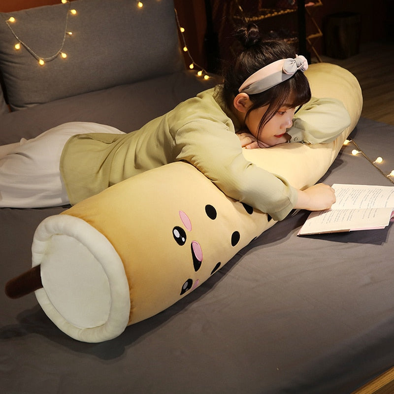 100/130/150cm Cute Bubble Tea Cup Plush Toy