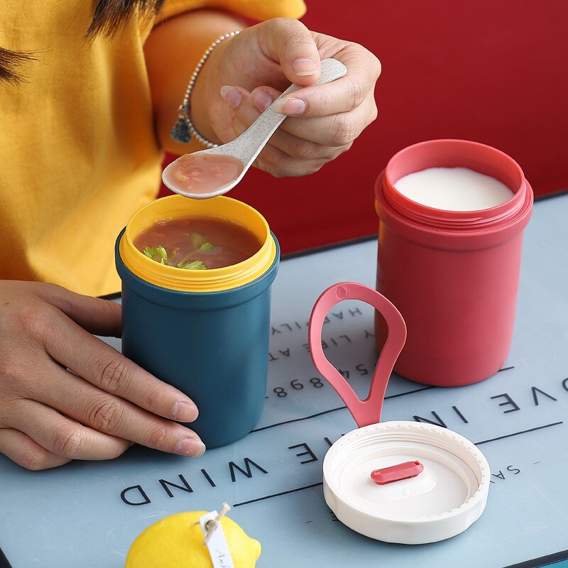850ml/1100ml Portable Lunch Box Food Container Microwave Oven Lunch Bento Boxes Lunchbox With Cutlery Sets