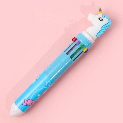 10 Colors Ballpoint Pen Kawaii Stationery Cute Pens