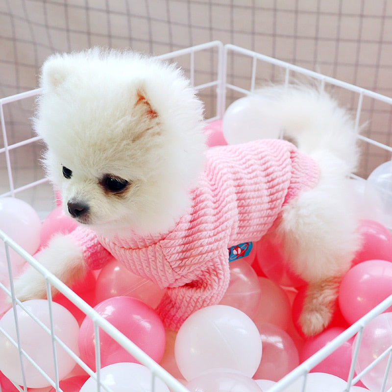 PETCIRCLE Dog Puppy Clothes Wavy Crew Neck Shirt Fit Small Dog Pet Cat All seasons Pet Cute Costume Dog Clothes Dog Cozy Shirt