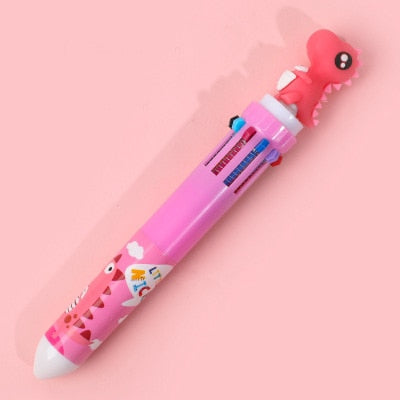 10 Colors Ballpoint Pen Kawaii Stationery Cute Pens