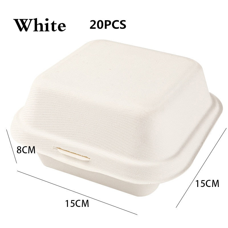 10/20pcs Disposable Bento Food Containers