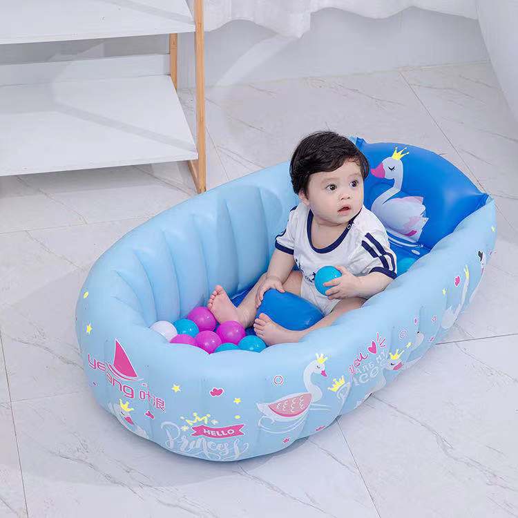 Baby Inflatable Bath Tub PVC Tubs Shower Set Portable Children 's Household Small Supplies Newborn Products