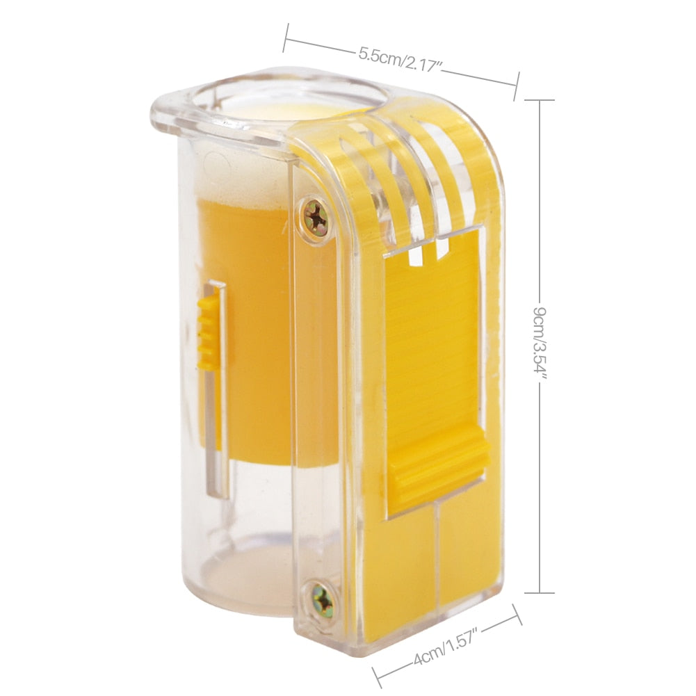 1PCS Rearing Queen Bee Marking Catcher Plastic Handed Marker Bottle Plunger Plush Beekeeper Tool Garden Bee Tools