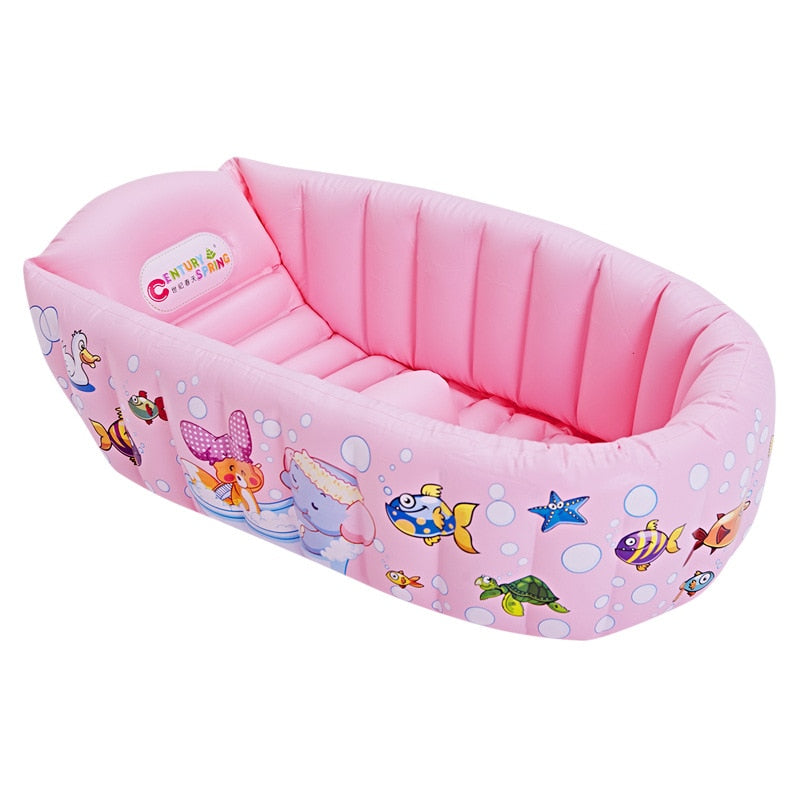 Baby Inflatable Bath Tub PVC Tubs Shower Set Portable Children 's Household Small Supplies Newborn Products
