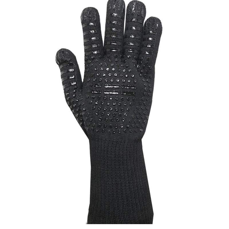 BBQ Gloves High Temperature Resistance Oven Mitts 500 800 Degrees Fireproof Barbecue Heat Insulation Microwave Oven Gloves