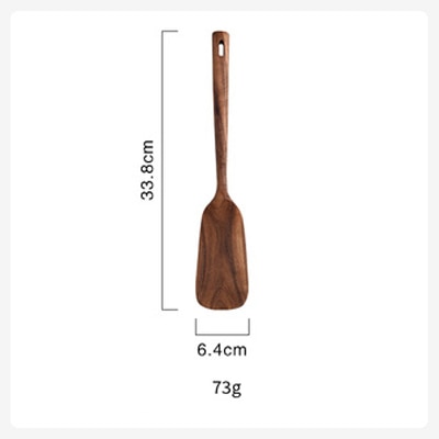 1-7pcs/set Teak natural wood tableware spoons
