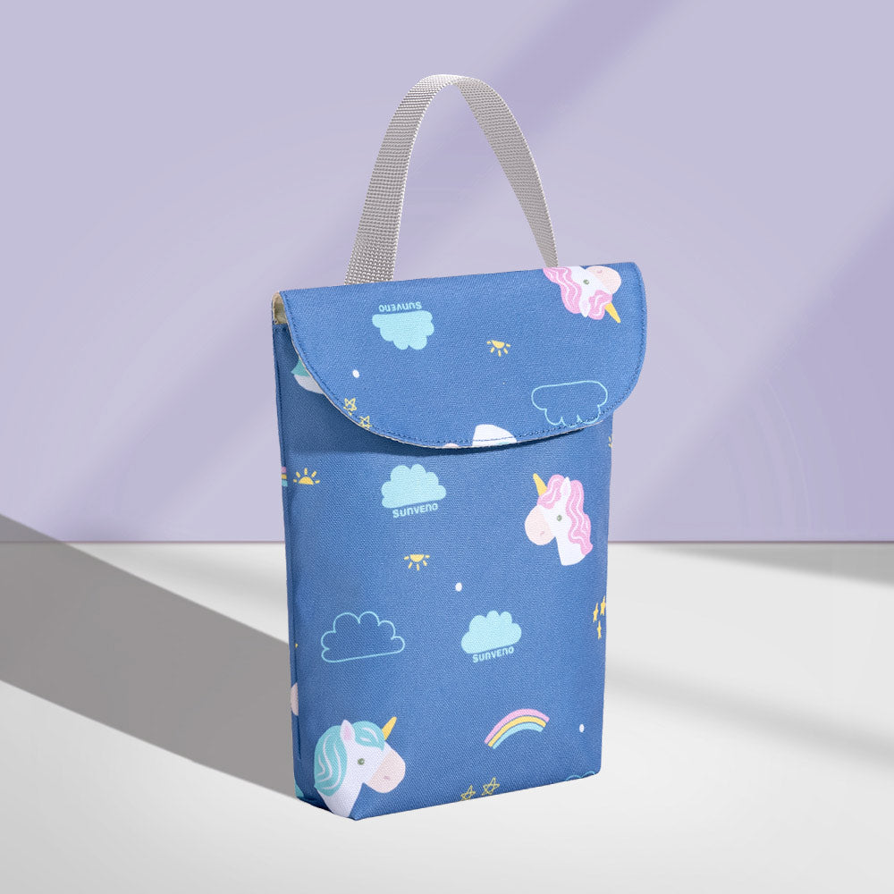 Sunveno Baby Diaper Bag Organizer Reusable Waterproof Wet/Dry Cloth Bag