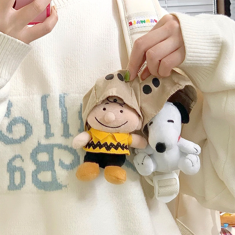 Japanese Style Cute Cartoon Paper Bag Pullover Snoopy Charlie Handbag Pendant Doll Doll Ornaments Pendant Gift