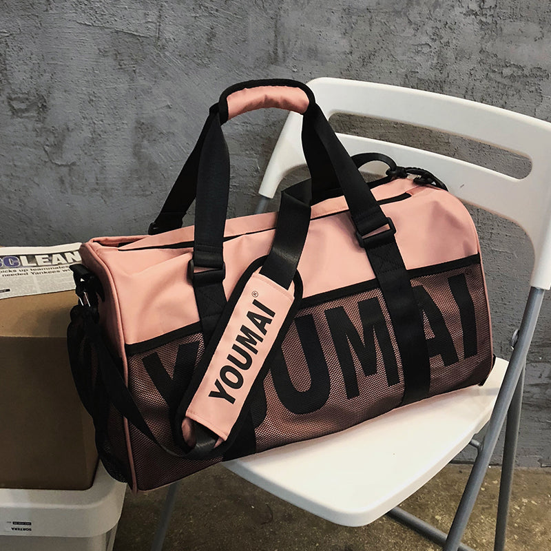 New Travel Bag Women's Large Capacity Handbag Men's Dry Wet Separation Sports Gym Bag Bag