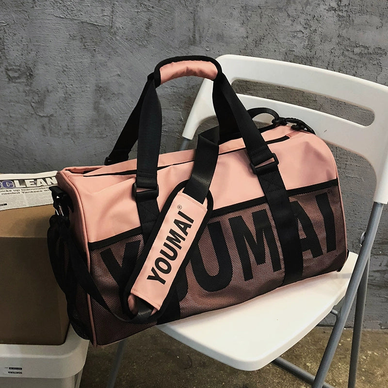 New Travel Bag Women's Large Capacity Handbag Men's Dry Wet Separation Sports Gym Bag Bag
