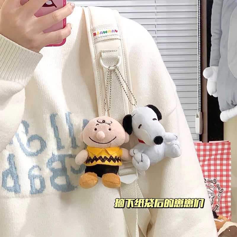 Japanese Style Cute Cartoon Paper Bag Pullover Snoopy Charlie Handbag Pendant Doll Doll Ornaments Pendant Gift