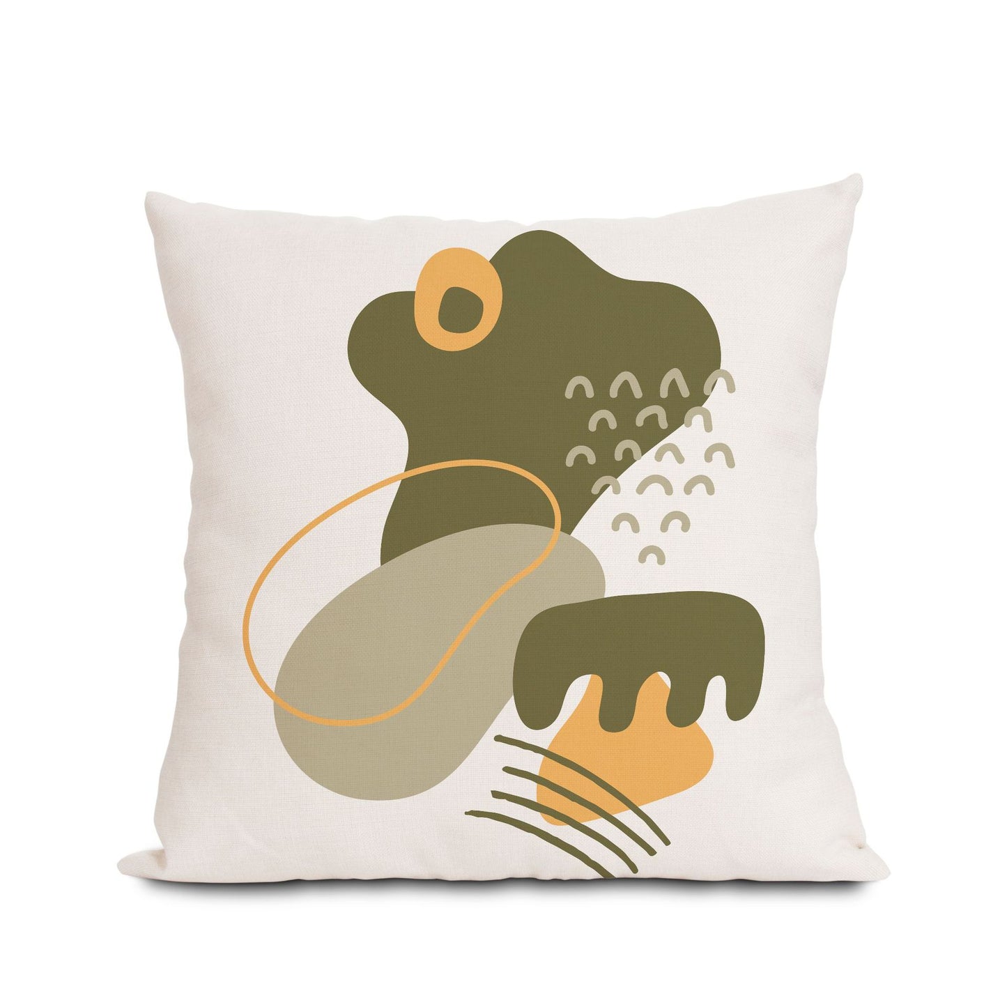 European and American Ins Style Pillow Cover Olive Green Bohemian Style Bedside Cushion Sofa Cushion (without Pillow)