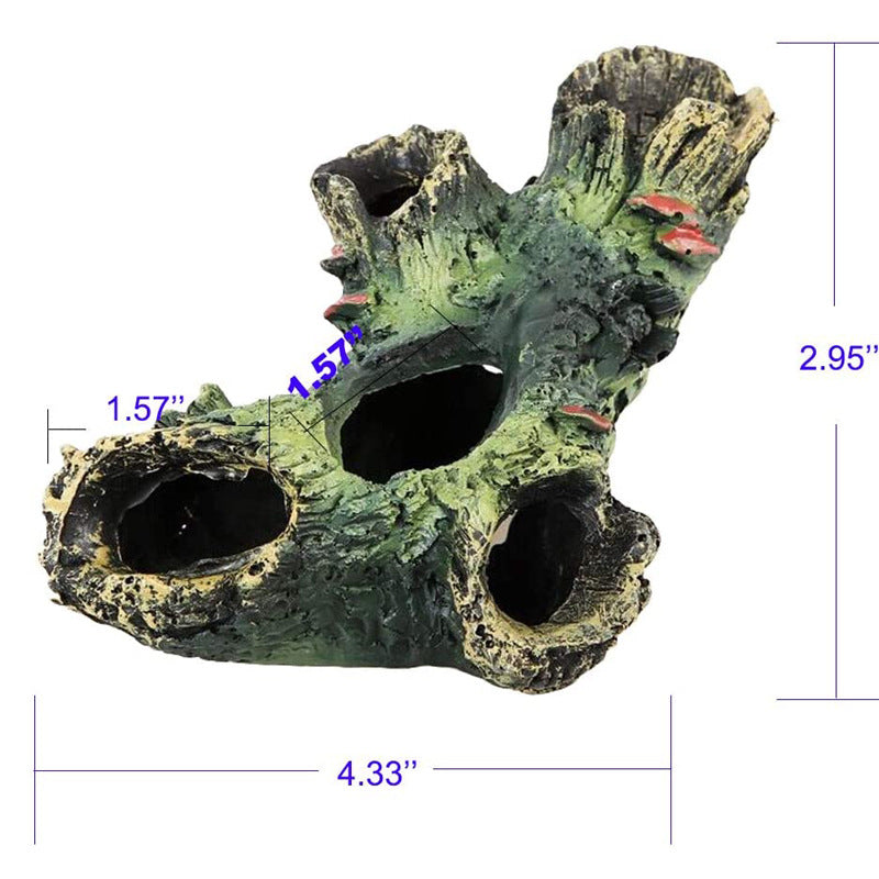 Aquarium Artificial Barrel Cave Resin Ornaments Decorations Landscaping Accessories For Fish Tank Aquarium Decoration Background