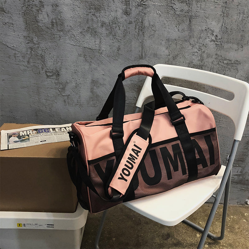 New Travel Bag Women's Large Capacity Handbag Men's Dry Wet Separation Sports Gym Bag Bag