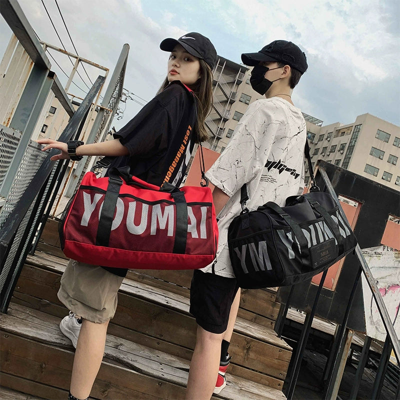 New Travel Bag Women's Large Capacity Handbag Men's Dry Wet Separation Sports Gym Bag Bag