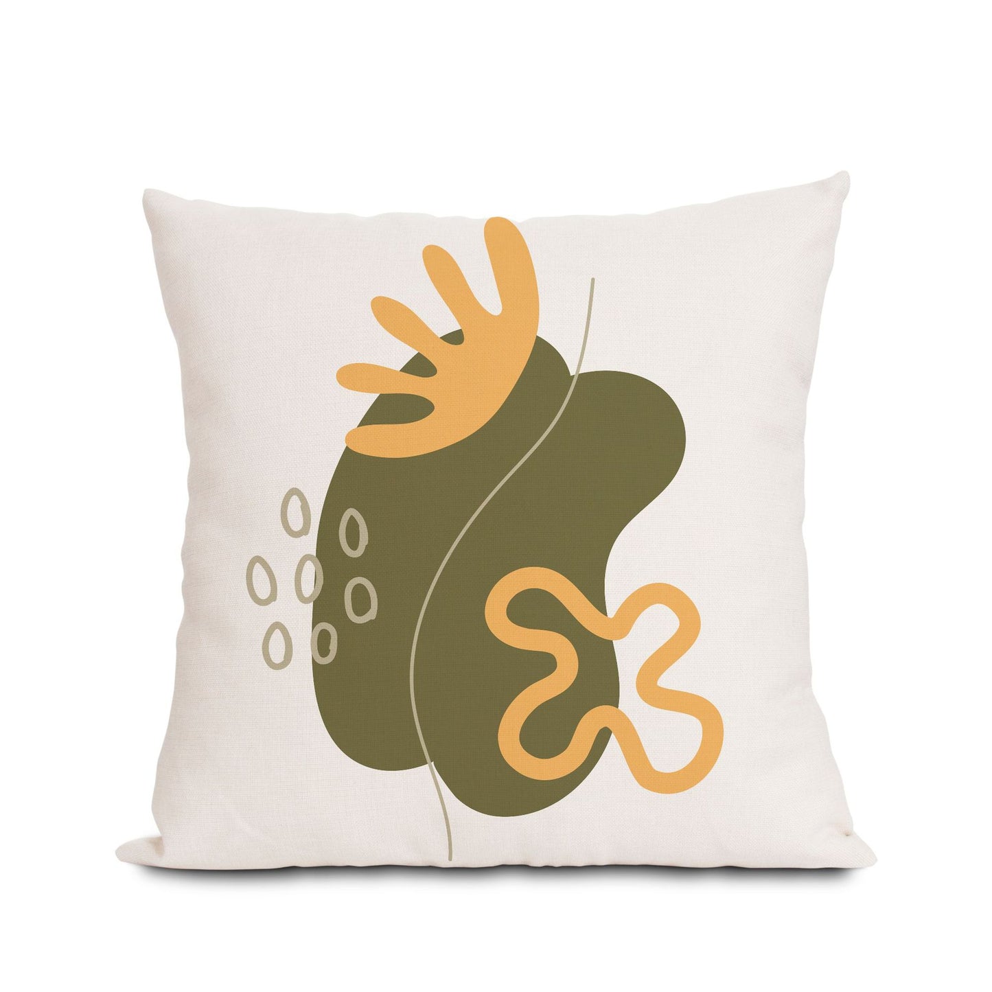 European and American Ins Style Pillow Cover Olive Green Bohemian Style Bedside Cushion Sofa Cushion (without Pillow)