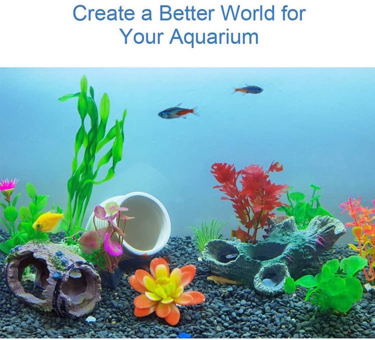 Aquarium Artificial Barrel Cave Resin Ornaments Decorations Landscaping Accessories For Fish Tank Aquarium Decoration Background