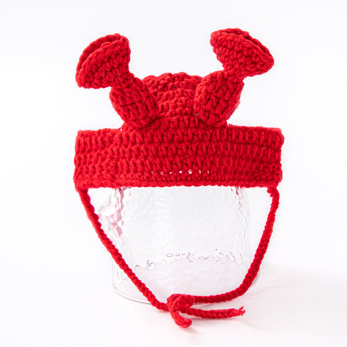 Maid Horn Lace Pet Cat Knitted Hat