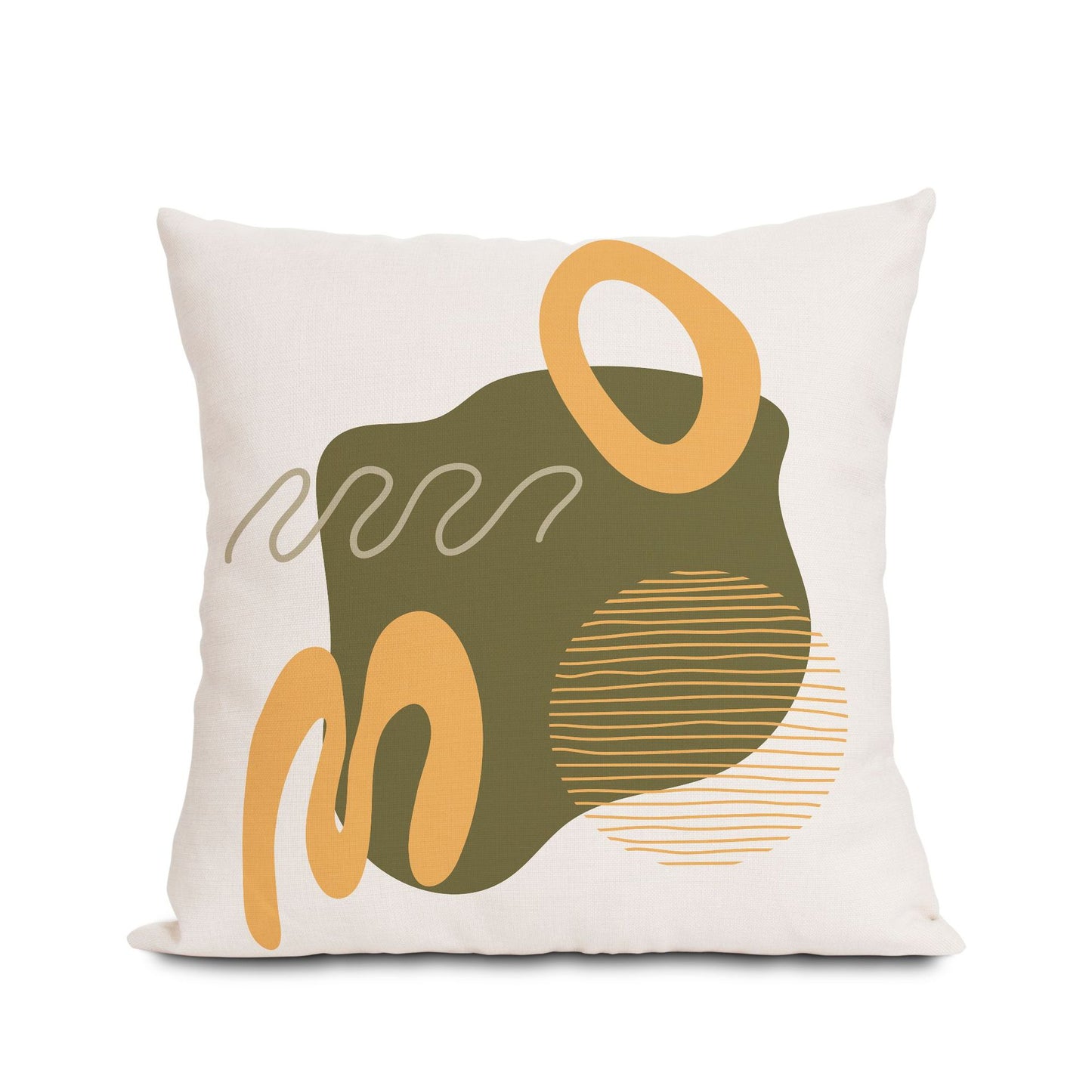 European and American Ins Style Pillow Cover Olive Green Bohemian Style Bedside Cushion Sofa Cushion (without Pillow)