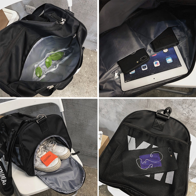 New Travel Bag Women's Large Capacity Handbag Men's Dry Wet Separation Sports Gym Bag Bag