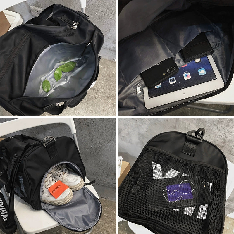 New Travel Bag Women's Large Capacity Handbag Men's Dry Wet Separation Sports Gym Bag Bag