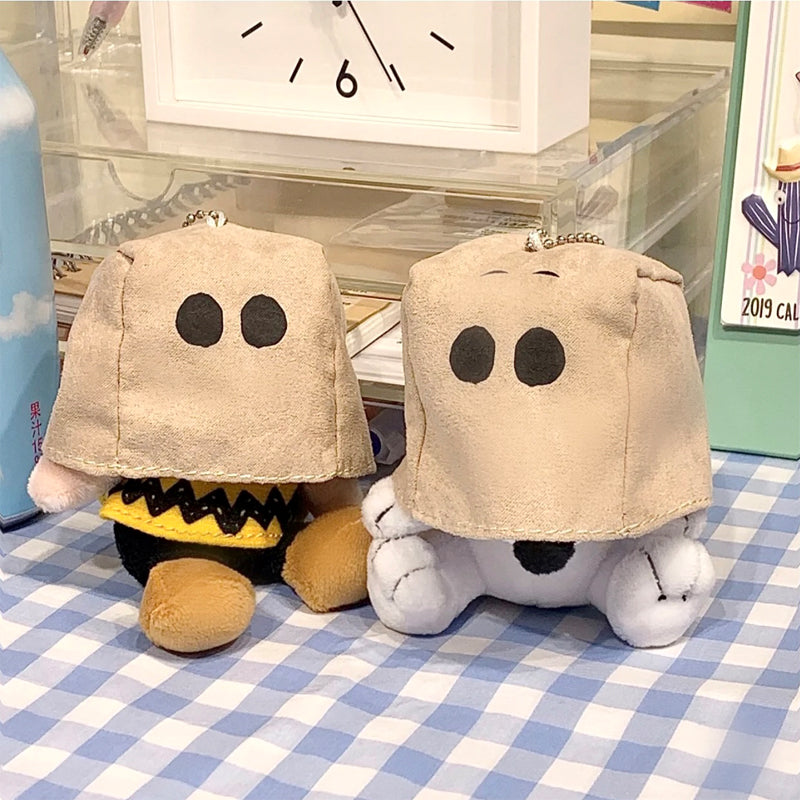 Japanese Style Cute Cartoon Paper Bag Pullover Snoopy Charlie Handbag Pendant Doll Doll Ornaments Pendant Gift
