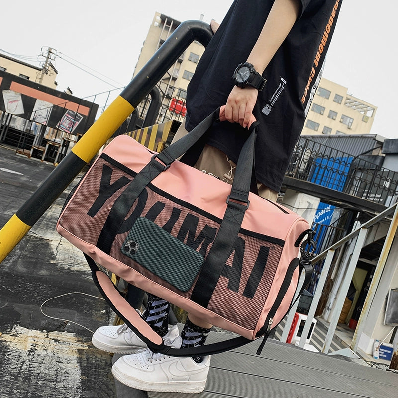 New Travel Bag Women's Large Capacity Handbag Men's Dry Wet Separation Sports Gym Bag Bag