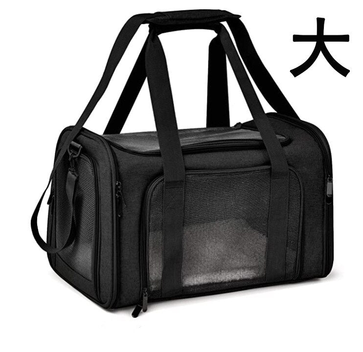 Dog Carrier Bag Soft Side Backpack Cat Pet Carriers Dog Travel Bags Airline Approved Transport For Small Dogs Cats Outgoing