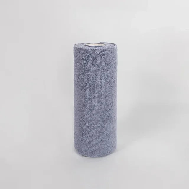 Reusable Cleaning Wipe Household Kitchen Cloth Microfiber Towel Rolls Dish Rags Wash Paper Towel Replacement 1 Roll of 20 Sheets