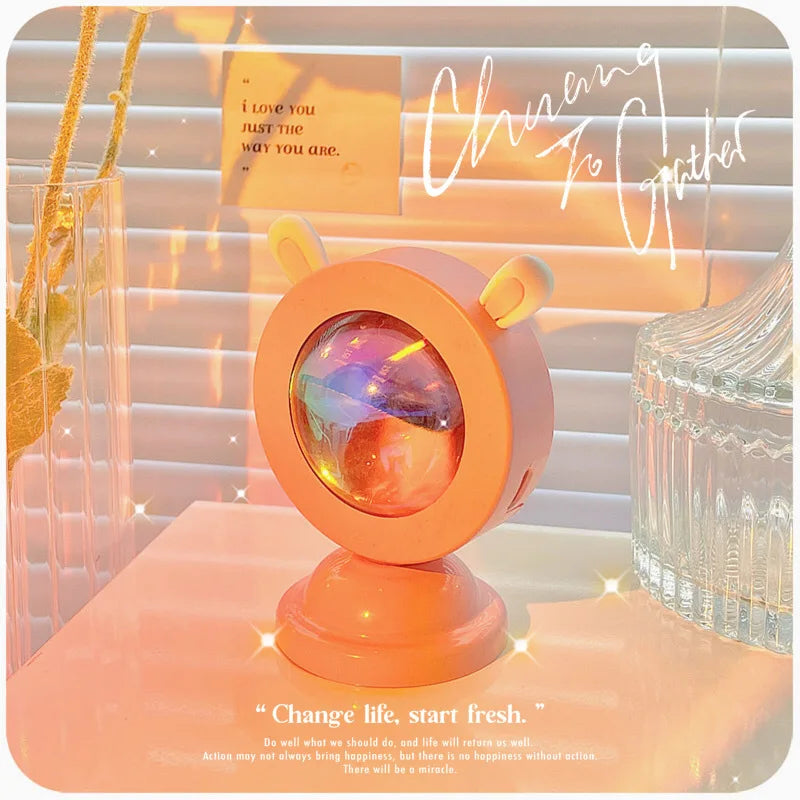 LTOON Mini sunset light net red sunset light floor-to-ceiling photo projection dusk warm light dawn dawn light USB night light