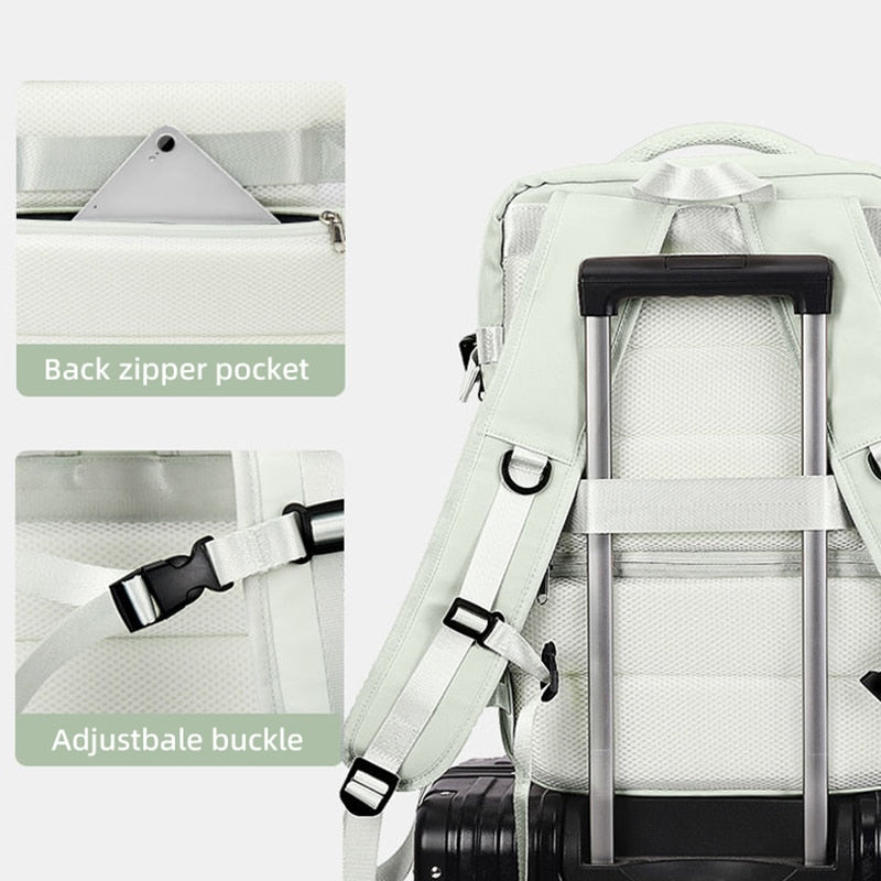 Extendible Travel Backpack Unisex Laptop Bag Women Large Luggage Bags Men's Students Business Trip USB Charge Mochila XA299C