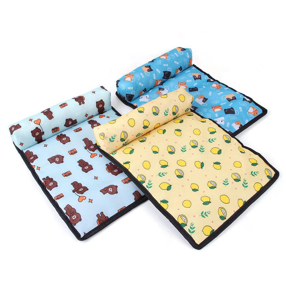 New Pet Cooling Mat Dog Pillow Pad Summer Dogs Cats Ice Silk Cooling Blanket Cushion Pet Sofa Kitten Puppy Supplies