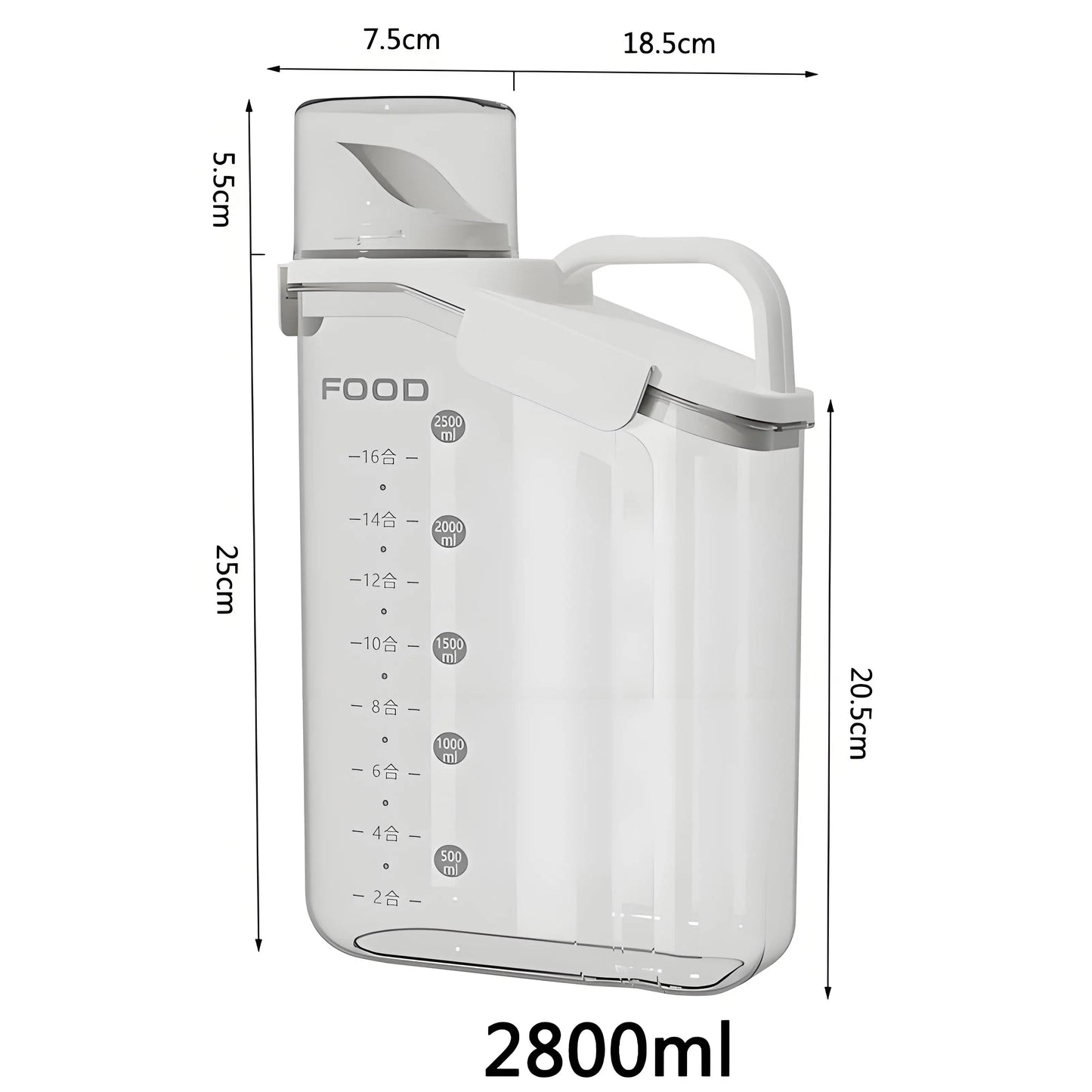 Cat food storage bucket Dog food sealed bucket Moisture-proof storage bucket Pet treats