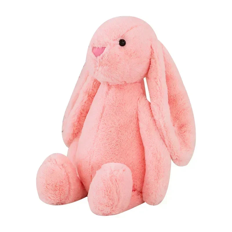 Cute Easter Rabbit Plush Toy Long Ear Bunny Stuffed Animal Soft Cotton Sleeping Mate for Boys and Girls