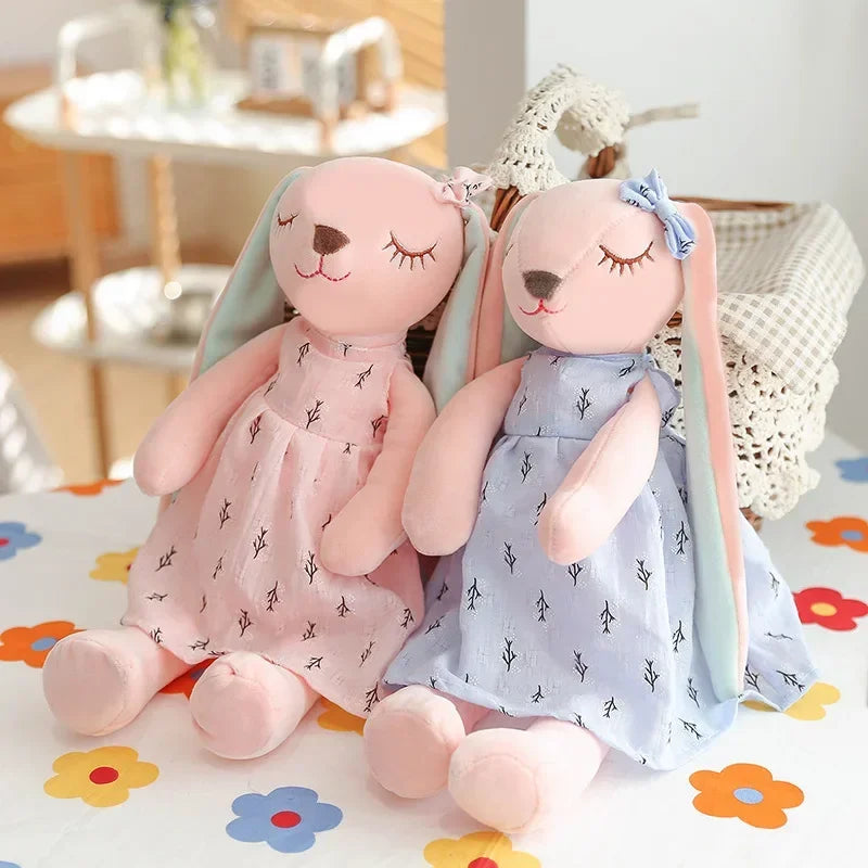 KAWASIMAYA Long Ear Rabbit Plush Toys Baby Sleep Comfort Dolls Stuffed Soft Animal Toys Lovely Rabbit for Children Girls 35CM